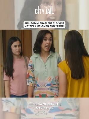A post by @gmanetwork on TikTok caption: Mag-ina versus mag-ina! Tama na ang pa-victim, Libby at Divina! 😤 #PrinsesaNgCityJail #SofiaPablo #BeautyGonzalez #DeniseLaurel #LaurenKing #drama #fyp #GMANetwork