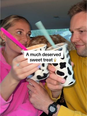 A post by @ellie_juengel on TikTok caption: Not sure who’s butt Matilda wiped today😂 #sweettreat #6monthsold #firsttimeparents #icecream 
