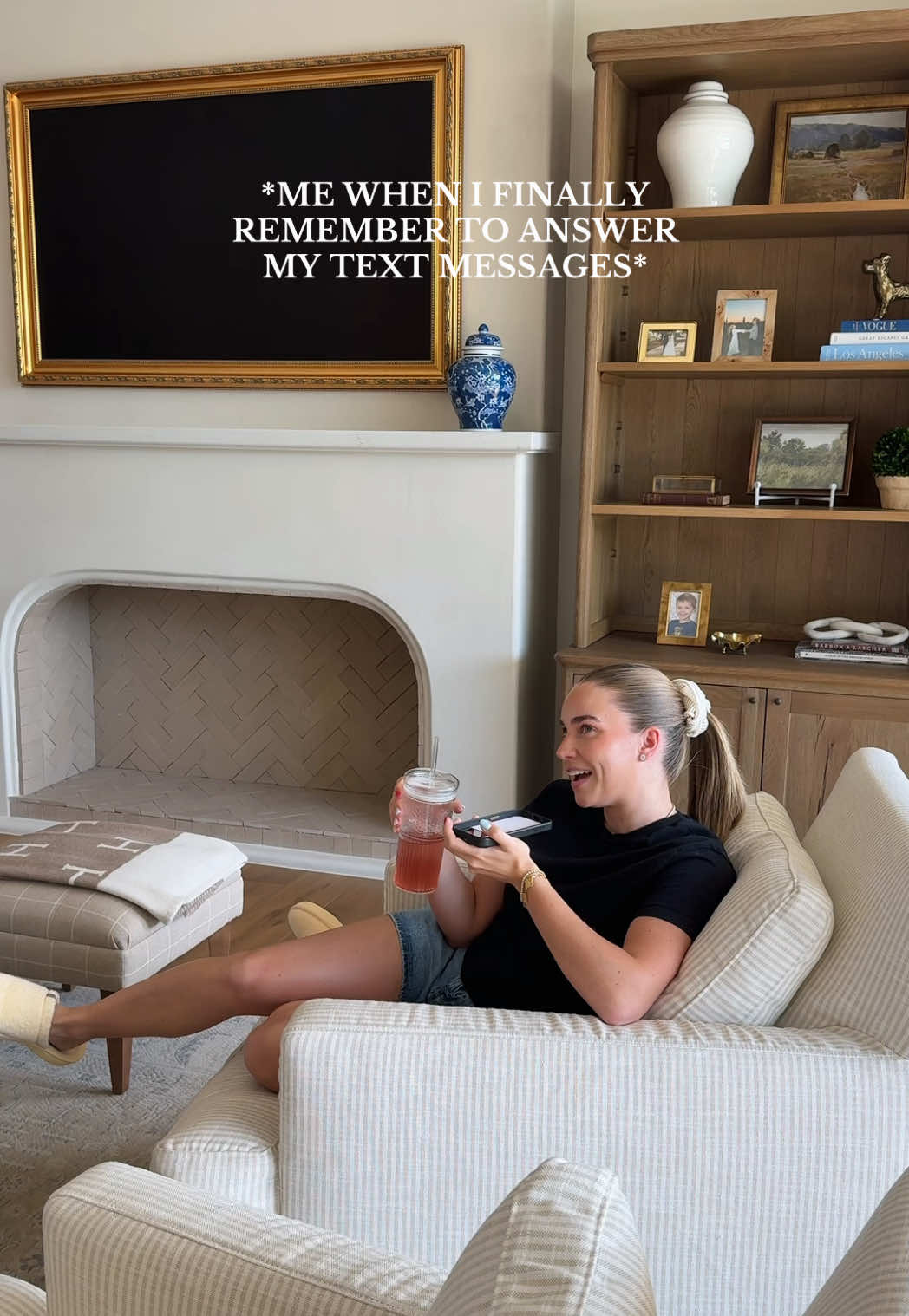 A post by @emiliekiser on TikTok caption: The remembering at a random moment that I never responded is too real😅 #momsoftiktok #youngmom #trending #viral #fyp #lifestyle #relatable #justgirlythings #adhd #comedy #momlife #momoftwo 