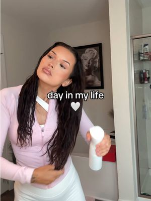 A post by @jade.amberrrrr on TikTok caption: day in my life as a 25 yr old mom content creator 🤍  @Quest Nutrition  @Chomps  @Redken  @amika  @Chobani    #dayinthelife #dayinmylifevlog #dayinthelifevlog #momvlog #weekinmylife #groceryhaul #gymgirl #gymvlog  #jadeamber 