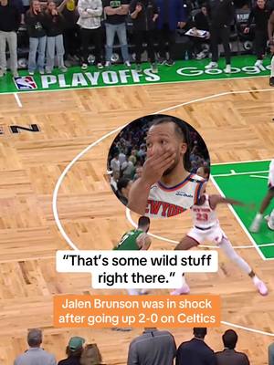 A post by @bleacherreport on TikTok caption: Brunson can’t believe it 🤯 #nba #basketball #newyorkknicks 