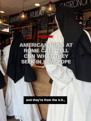 A post by @cnn on TikTok caption: CNN's David Culver spoke with a group of American nuns about the papal conclave and what they're hoping for in the next pope.