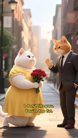 A post by @catmeow3694 on TikTok caption: Fat cat keep fitness for love.#cat #meow #usa #aicat #fitness #fyp 