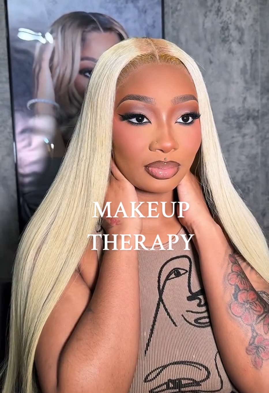 A post by @muaisyss on TikTok caption: She reminds me of summer walker 😍😍😍 Cat eye glam is my highly requested booking 🔥 Back with some more Makeup therapy for your timeline A let me know what yall want to see next! follow my ig@ isyssmua to stay up to date w all future content and info, 1:1 classes are now available to book ! I'm a New Orleans MUA that works 7 days out of the week! Link in my bio to book #makeuptutorial #nolamua #neworleansmua #fyp #MakeUpArtist #blackgirlmakeuptutorial