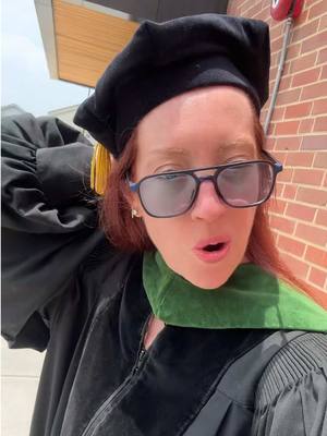 A post by @ladyspinedoc on TikTok caption: Is this how you wear this thing? Keynote speaker today at my Alma Mater medical school. 🥹 #keynotespeaker #medschool #medicalschool #doctor