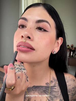 A post by @cejachel on TikTok caption: Nudes lips for spring? Groundbreaking 😌 used shade Whirl for the lip pencil and Causal in Mac lip glass 🖤 @maccosmetics #macmakeup #maclipglass #lipcombo 