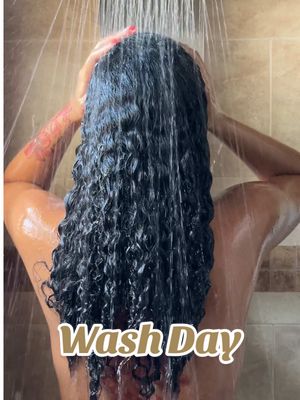 A post by @michixo__ on TikTok caption: Curly reset 💆🏽‍♀️ Tried a new duo: @PATTERN Beauty Palo Santo Shampoo & Conditioner💧stay tuned for the full review on YouTube ;) #curlyhair #hair #haircare #routine #washday #curls #inspo 