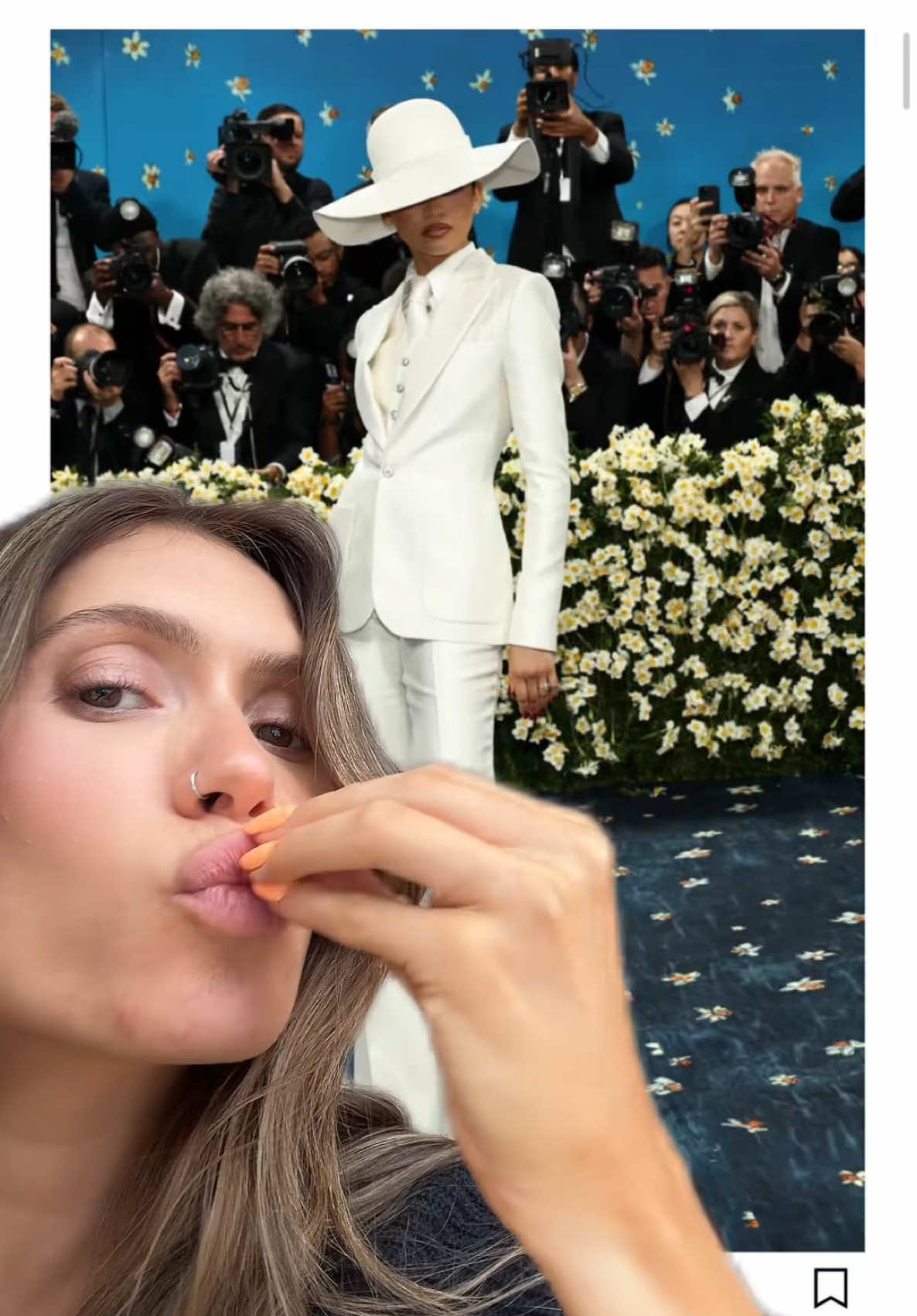 A post by @lysandrenadeau on TikTok caption: mon top 10 des looks du met gala 2025 even if no one asked xoxoxo 