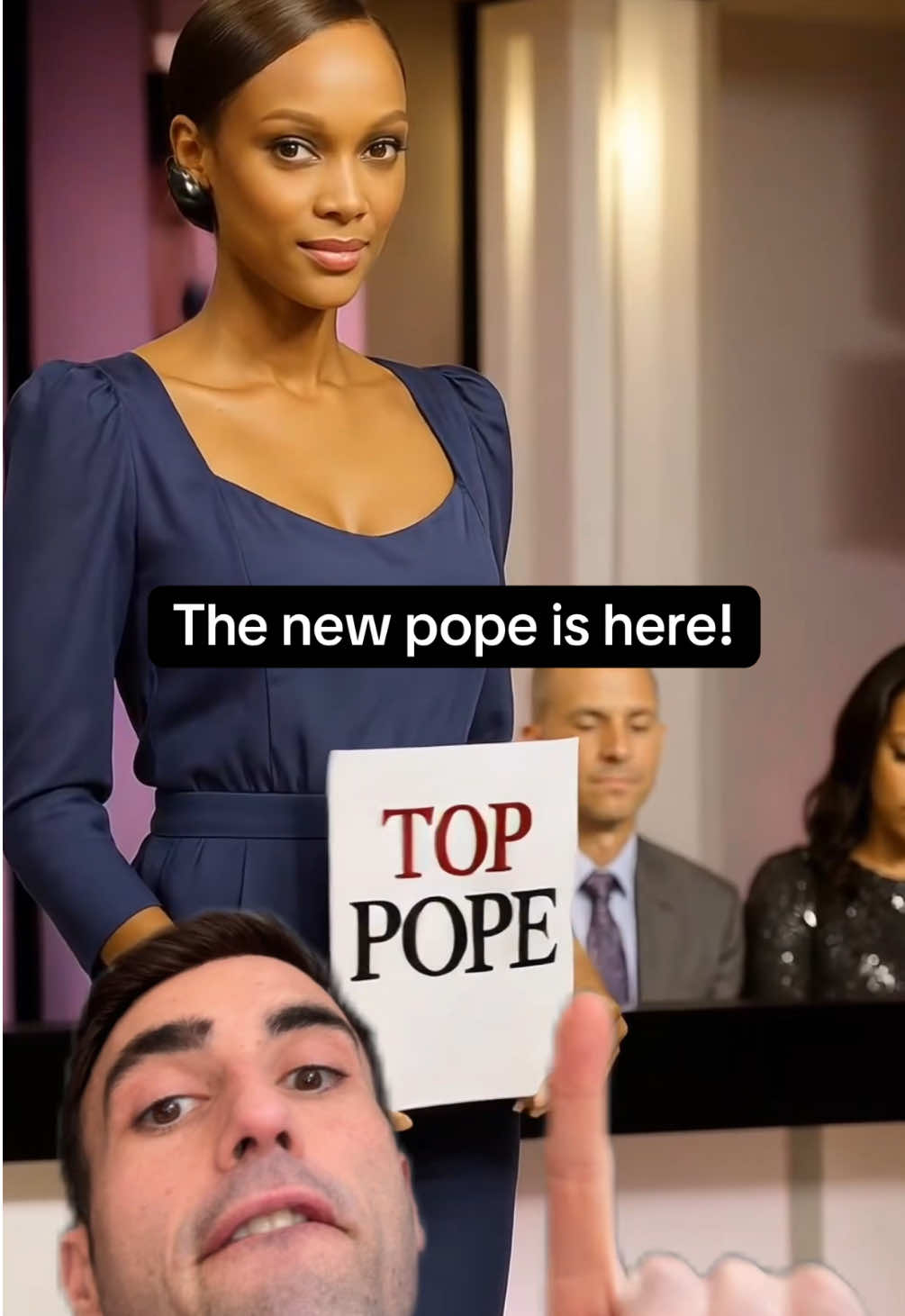 A post by @heartthrobert on TikTok caption: Replying to @alegarnham THAT CONCLUDES POPE GAMES #newpope #pope #conclave #popeleo #robertprevost #chicago who is the new pope, what we know about the new pope