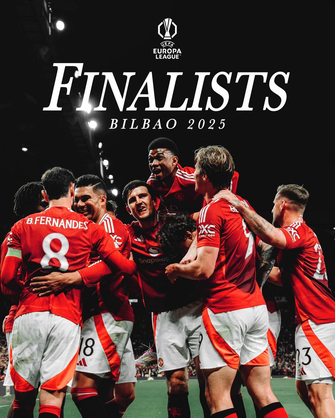 A post by @manutd on TikTok caption: #MUFC #ManUtd #EuropaLeague #OldTrafford 