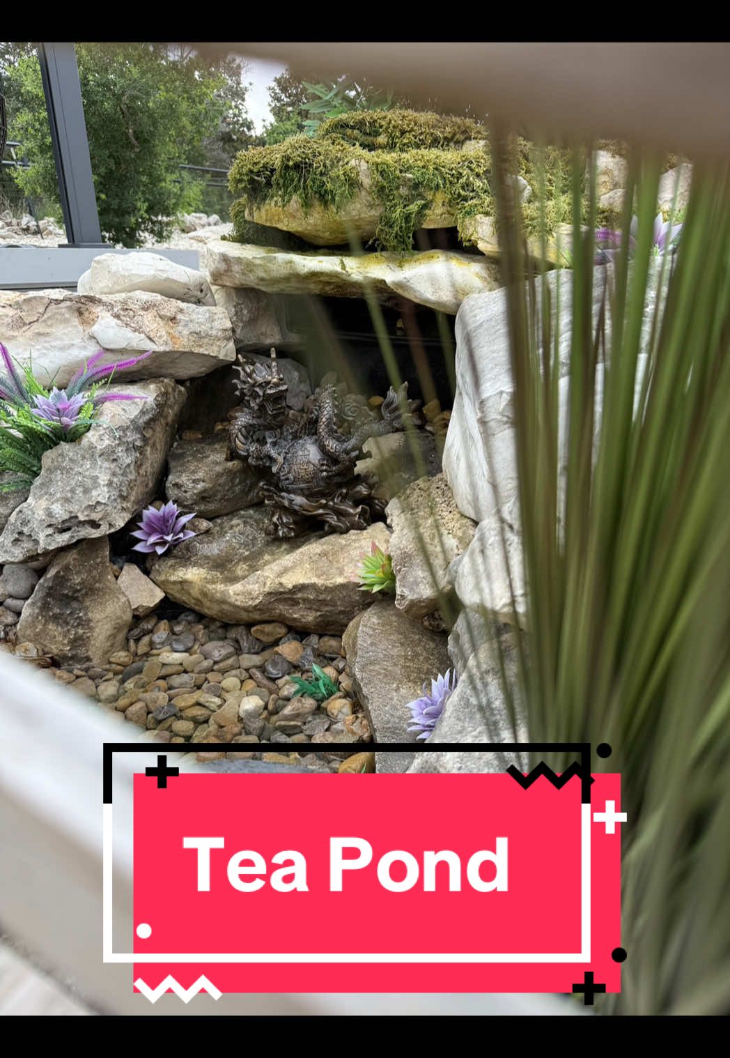 A post by @your_narrator on TikTok caption: Tea Pond is Finally Done! 🍵🌊