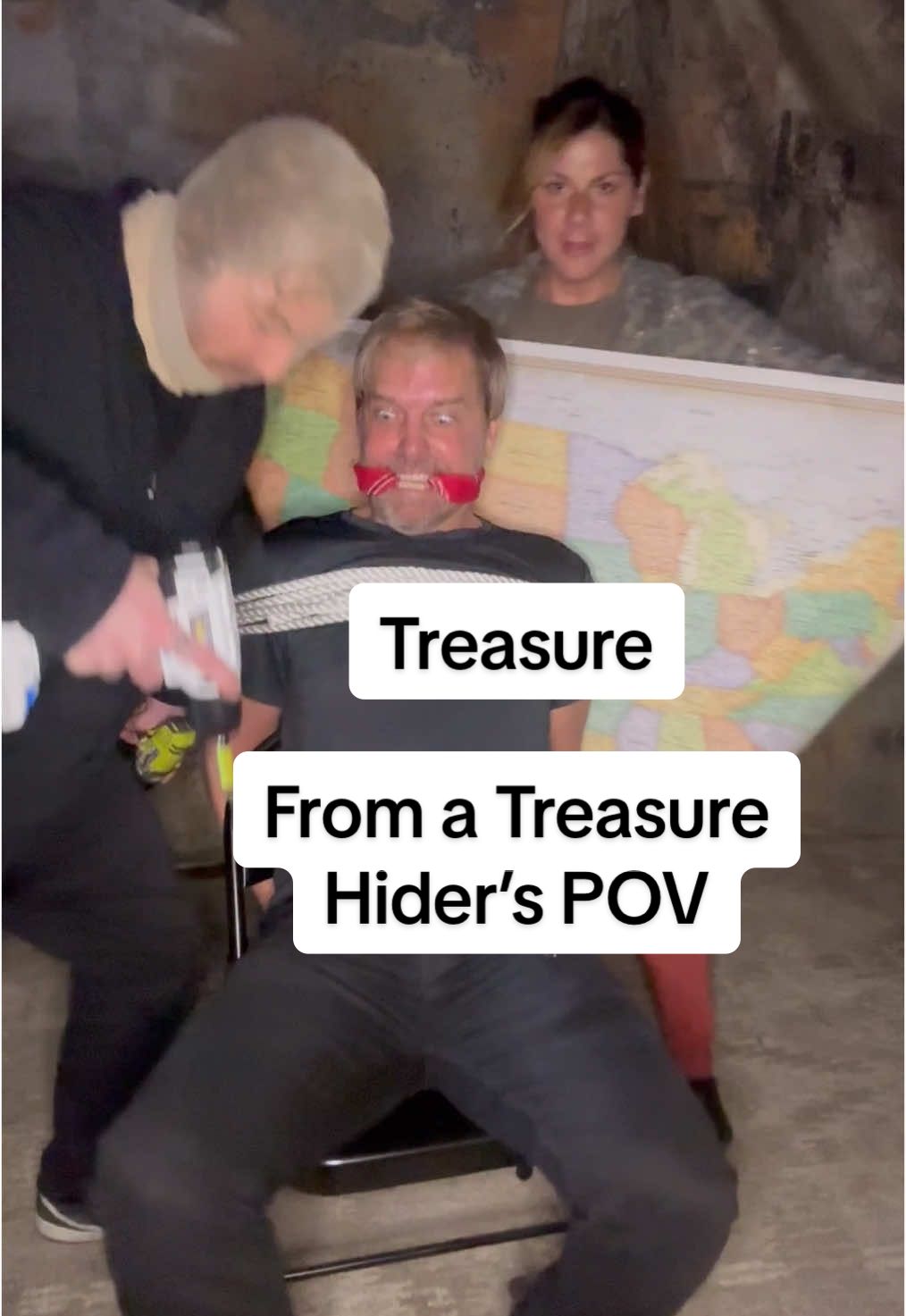 A post by @jaxwritessongs on TikTok caption: He’s definitely not still in my basement right now.  👀 👀              @Jon.collins.black @Bruno Mars  #Treasure #Fyp #Hint #BookTok 