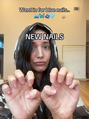 A post by @queenofgettingbanned on TikTok caption: CEO of being indecisive #nailtransformation #newnails #nailinspo #nailtransition 