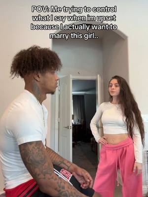 A post by @makayla.domagalski1 on TikTok caption: Gotta make sure I watch what I say🤦🏽‍♂️😩 #fyp #viral #love #cute #funny #couplegoals #relatable #happy #fun #trending #relationship #jokes 