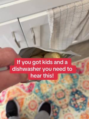 A post by @therealamandayoung on TikTok caption: Mom life tip: your dishwasher pods shouldn't leave microplastics behind. Blueland makes clean, plastic-free, nontoxic dishwasher tablets that actually work and look cute while doing it. #MomLifeHacks #NonToxicHome #PlasticFreeKitchen #Blueland  #EcoMom #CleanerLiving #SustainableSwaps #DishwasherHack #tiktokshopfinds