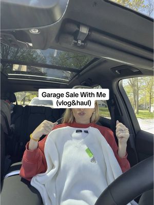 A post by @ellie_juengel on TikTok caption: We need to style the TH cargo pants, Free People tunic and funky blue light glasses asap! #garagesale #garagesalefinds #yardsale #yardsalefinds #vlog 
