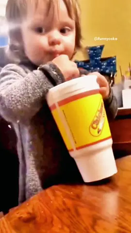 A post by @funnycoka on TikTok caption: #baby #funnybaby #kids #toddler 