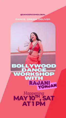 A post by @rajaniyonjan on TikTok caption: DALLAS 🎉 🚨LAST CHANCE TO SIGNUP🚨 DM US-📲 TICKETS LINK IN BIO🎟️ 📆 May 10 | Saturday |  ⏰ Starting 1 PM 📍2329 W Rochelle Rd, Irving, TX 75062  #danceroomglobalworkshop