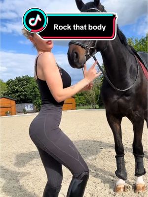 A post by @annchenaugustine on TikTok caption: ROCK THAT BODYYY 💥 #fy #foryou #equestrian 