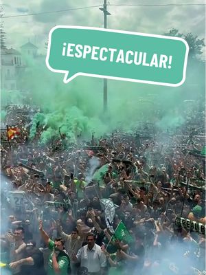 A post by @realbetisbalompie on TikTok caption: Sois INCREÍBLES 😍😱 #RealBetis #Afición #Fútbol #ConferenceLeague #DeportesEnTikTok #TikTokFootballAcademy 