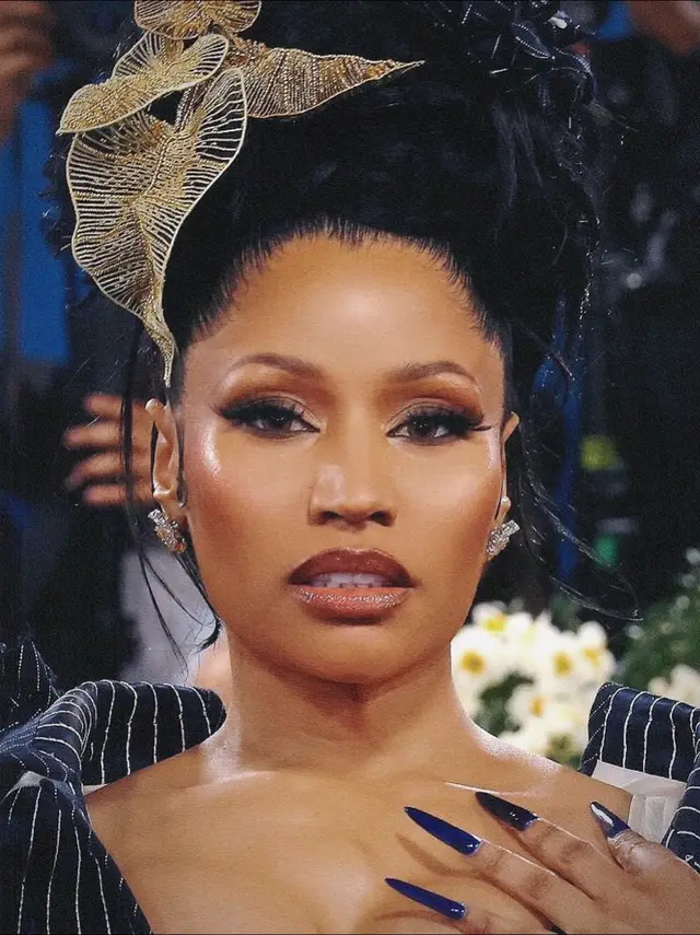 A post by @nickiminaj on TikTok caption: #NickiMinaj #MetGala #ThomBrowne 