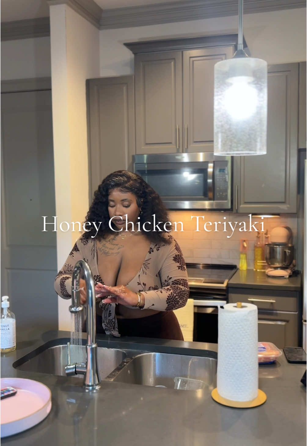 A post by @theashlynedith on TikTok caption: How I made my Honey chicken teriyaki ,  #dinnerideas #chickenteriyaki 
