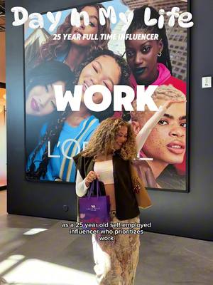 A post by @maliaelaine on TikTok caption: day in my life as a full time influencer 💜✨ this is what today’s “work” day  looked like thanks to @urban decay x @lorealgroupe #DayInMyLife #selfemployed #fulltimeinfluencer #diml #morningroutine #worklifebalance 