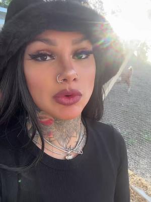A post by @snowthaproduct on TikTok caption: MY GF HAS BEEF WITH MY GOAT