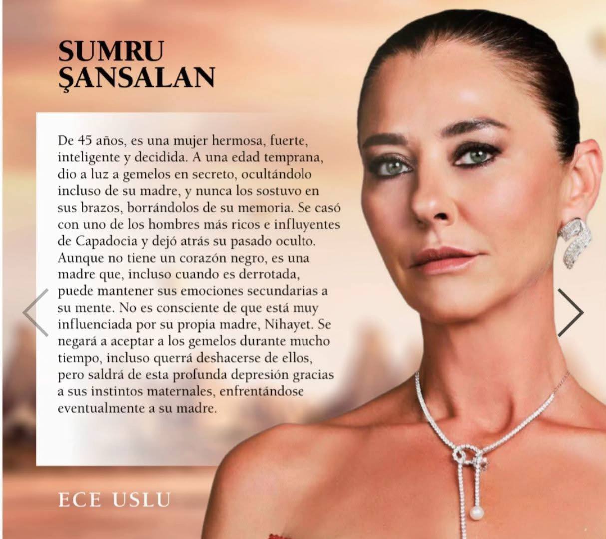 A post by @serieturcheanna87 on TikTok caption: #lanottenelcuore A 45 anni è una donna bella, forte, intelligente e determinata. Da piccola diede alla luce due gemelli in segreto, nascondendo persino alla madre, e non li tenne mai tra le braccia, cancellando il figli  dalla sua memoria. Sposò uno degli uomini più ricchi e influenti della Cappadocia e si lasciò alle spalle il suo passato nascosto. Sebbene non abbia un cuore nero, è una madre che, anche quando è sconfitta, riesce a mettere le sue emozioni in secondo piano rispetto alla mente. Non sa di essere fortemente influenzata da sua madre, Nihayet. Per molto tempo rifiuterà di accettare i gemelli, arrivando persino a volerli sbarazzarsi, ma uscirà da questa profonda depressione grazie al suo istinto materno, arrivando infine a confrontarsi con la madre.#serieturcheanna 
