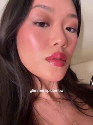 A post by @charinecheungg on TikTok caption: Cant believe we forgot about shimmery lips #lorealparispartner  @L’Oréal Paris colour riche lip liner ‘le rouge paris’ & plump ambition lip oil ‘la nuit sparkle’ #plumpambition