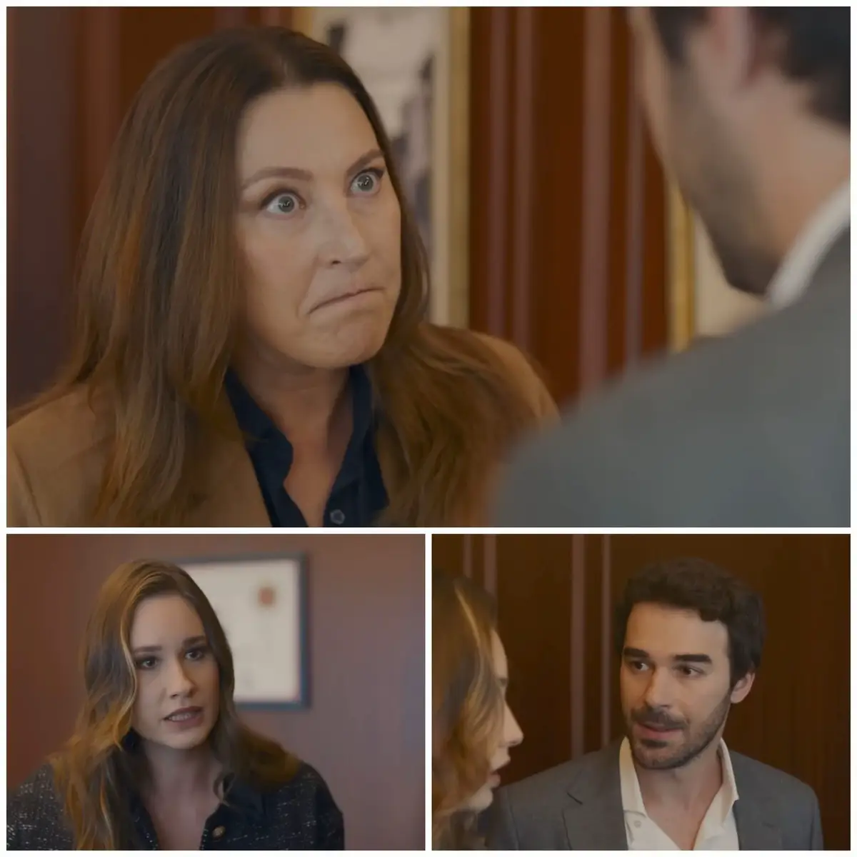 A post by @serieturcheanna87 on TikTok caption: #tradimento  ✅ in ufficio, anche Zelis viene a conoscenza delle notizie che circolano online e ne discute con Ozan. Lei è convinta che Guzide possa essere coinvolta, ma Ozan cerca di interromperla, sapendo bene che sua madre non potrebbe mai fare una cosa del genere. Le spiega chiaramente che si tratta di una notizia falsata, Tuttavia  Zelis insiste  ed In quel momento che arriva Guzide  e ascolta le parole  della nuora. Zelish la accusa direttamente di corruzione, poiché ci sono prove online e tutti ne parlano. Guzidè è scioccata dal fatto che Ozan non la difenda e si limiti ad ascoltare le sciocchezze di sua moglie. Delusa dal comportamento del figlio, Guzide decide di andarsene, ma Ozan la ferma, chiamandola "madre". Guzide, infuriata, replica che per poterla chiamare madre, Ozan deve prima comportarsi da figlio.👏🏼#serieturcheanna 