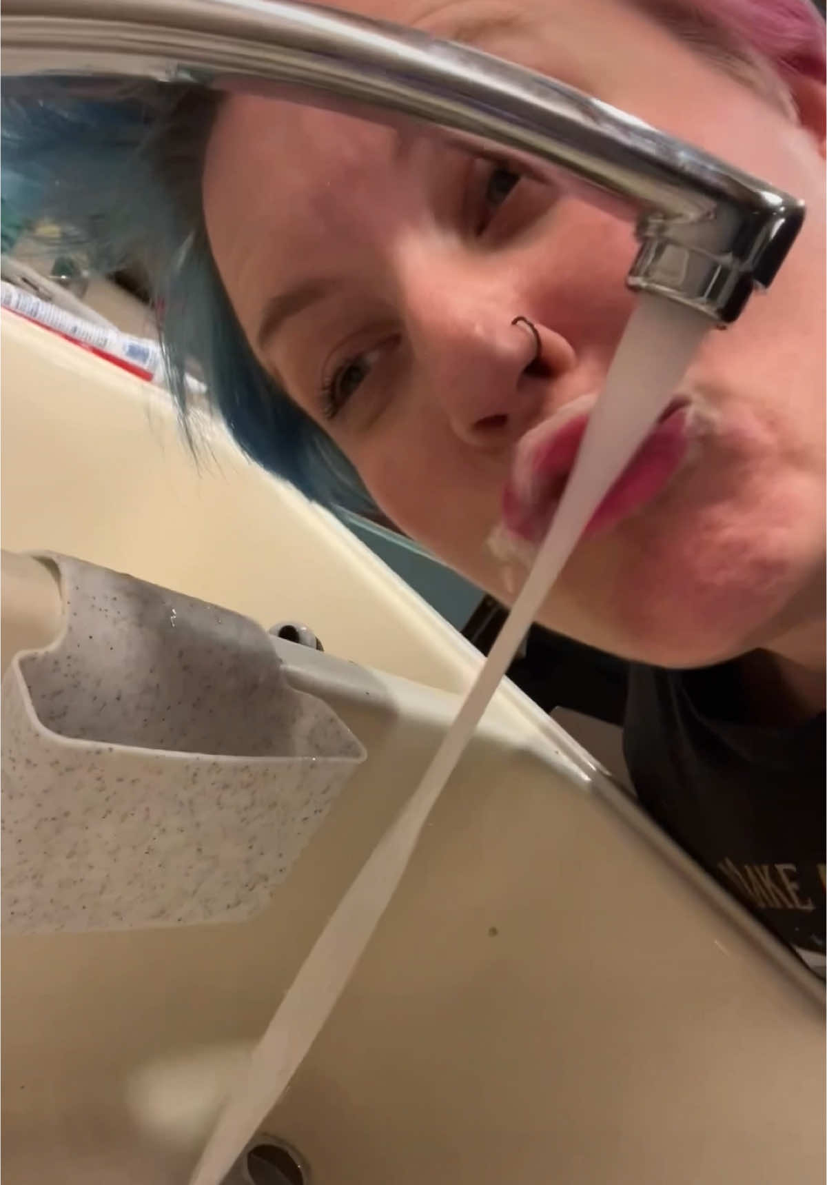 A post by @aylajalyn on TikTok caption: Replacing my sink faucet 🚰🔧