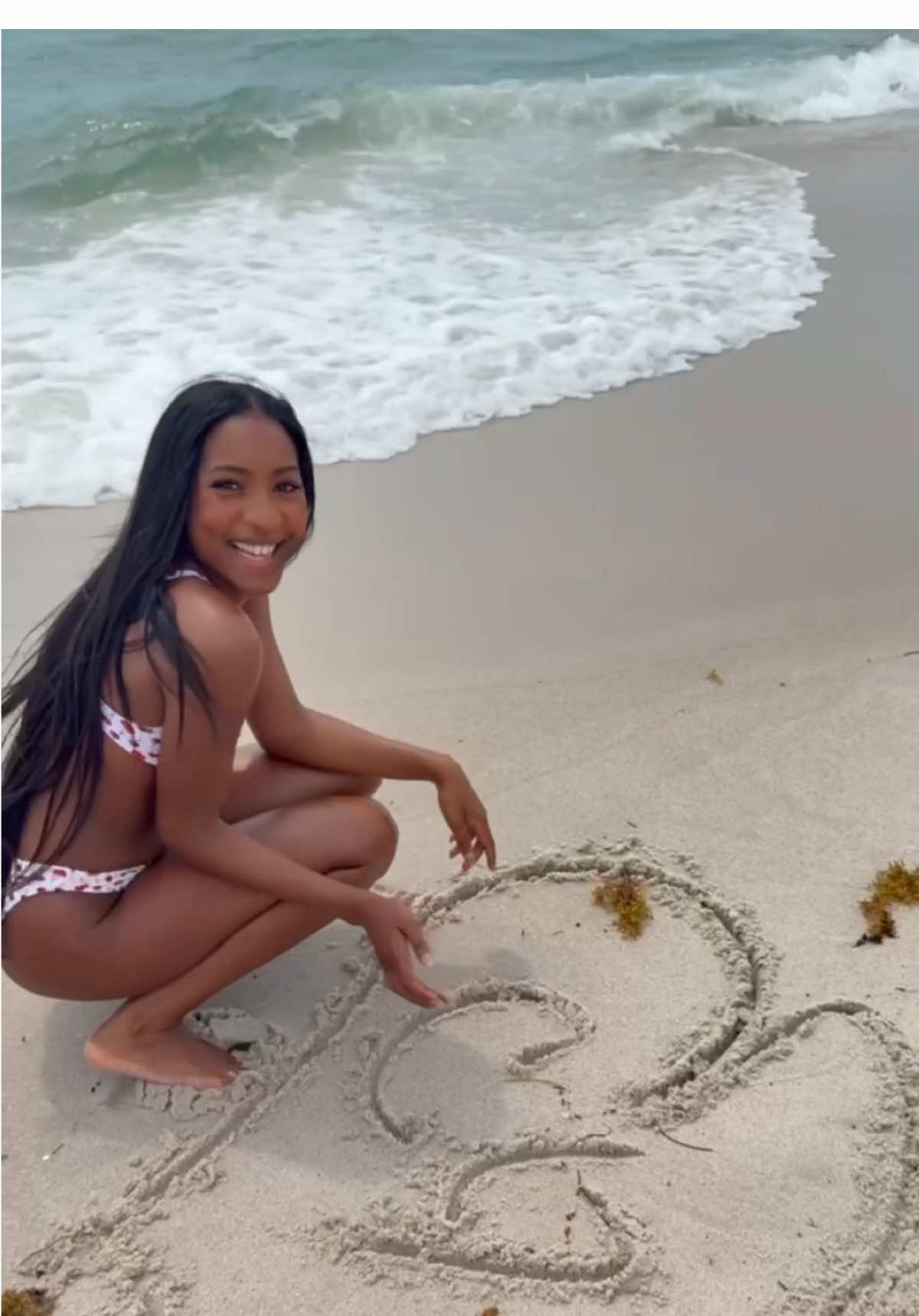 A post by @thecarlaciagrant on TikTok caption: #AbercrombiePartner @abercrombie got me covered from the beach to the boardwalk! 🌊 Shop 30% off ALL shorts and swim to match my vibe this summer + use code TIKTOKAF for an additional 15% off