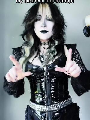 A post by @swaggy_cucumber on TikTok caption: I wanted to do this trend cause it looked fun😈 #goth #gothgirl 