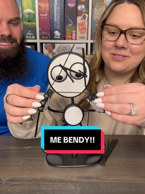 A post by @games4two on TikTok caption: Come Play Mr Bendy With Us! #boardgames #gamenight #couple #fun 