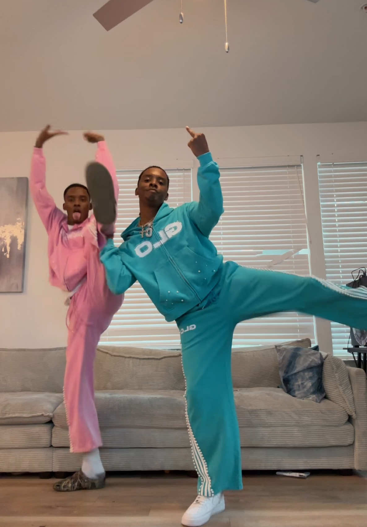 A post by @glo.twinz1738 on TikTok caption: Merch dropping soon 🔥 😂 #fyp 