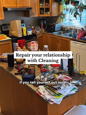 A post by @nottheworstcleaner on TikTok caption: It’s time to repair your relationship with cleaning so that it feels less like a chore and more like self-care🧼💖 #mindfulcleaning #cleaningmotivation #mentalwellness #cleaningroutine #howtoclean 