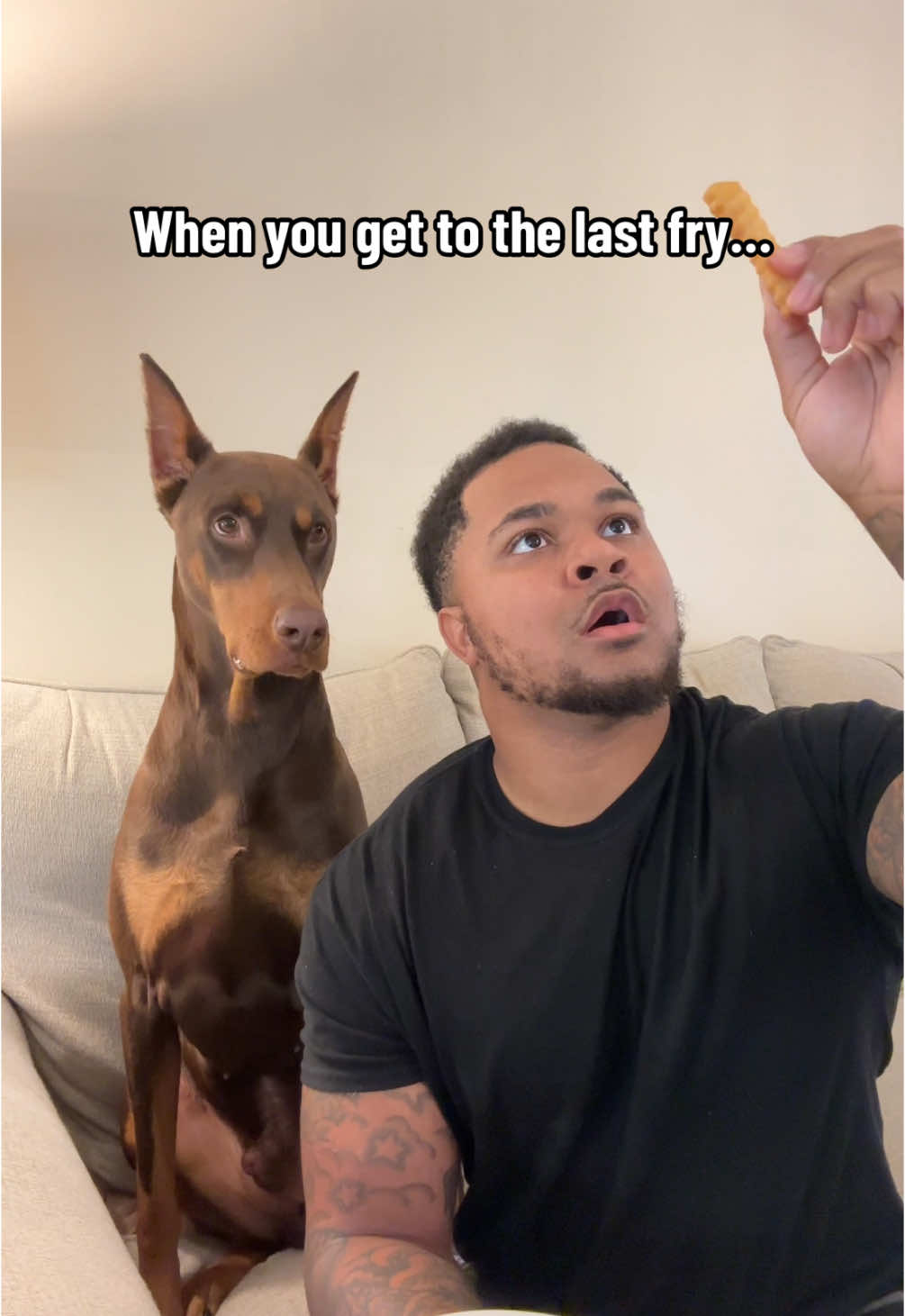 A post by @suavexavier on TikTok caption: His face said it all!  💀😭😂