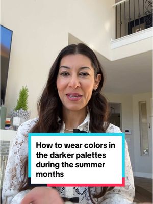 A post by @foryourreputatio on TikTok caption: Clients in the Deep, Winter and Autumn palettes are always asking me this question … does this make sense #coloranalyst #vegascoloranalyst👑 #seasonalcoloranalysis #deepwinter #deepautumn #truewinter #trueautumn #styletips 