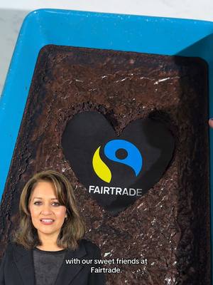 A post by @benandjerrys on TikTok caption: Happy #WorldFairtradeDay! We're celebrating with a scoop of our chocolatiest flavor in honor of our special relationship with the Fairtrade cocoa farmers who make flavors like Chocolate Fudge Brownie possible. Economic justice tastes pretty sweet! Learn more at the link in our bio. #benandjerrys #icecream #cocoa #chocolate #fairtrade #cocoafarmers 
