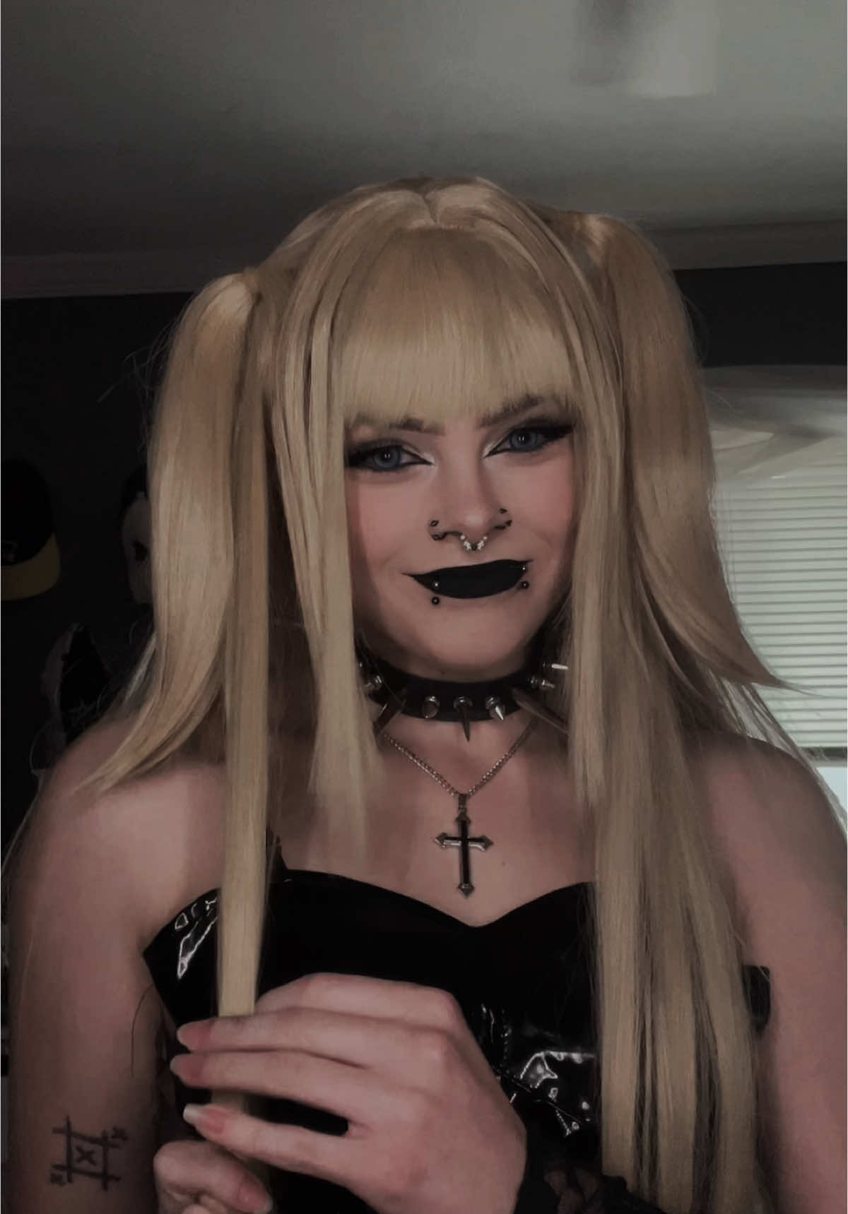 A post by @ashleighclairre on TikTok caption: Draft because why not #misa #misaamane #misacosplaydeathnote #deathnote #deathnotecosplay #deathnotemisamisacosplay #misaamanecosplay 