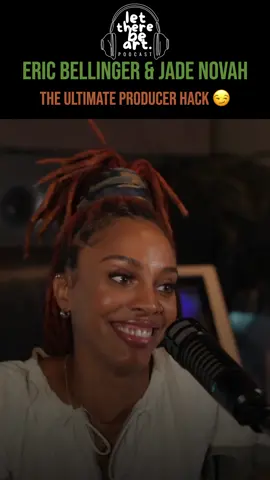 A post by @jadenovahofficial on TikTok caption: The goal is limitless beats! You can either get with a producer that loves you or GET with a producer that loves you. 💍😆 Check out this unreleased “IndepenVENT” episode of the Let There Be Art Podcast ft. my fam @EricBellinger. New episodes drop every Tuesday, tap in: @LetThereBeArtInc 🔋