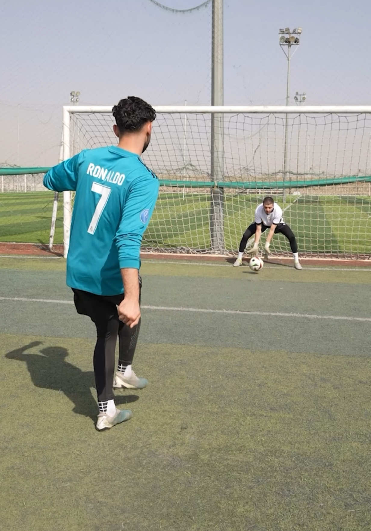 A post by @bashar_arabi on TikTok caption: أول يوم لي كحارس🥲💔 #بشار_عربي #bashar_arabi 