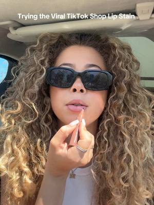 A post by @maliaelaine on TikTok caption: I’ve been influenced 🤭🤩 and I’m not mad about it #lipstain #tiktokshop #viralmakeup 