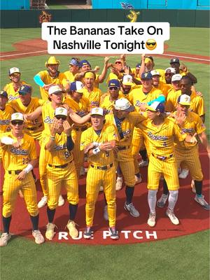 A post by @thesavbananas on TikTok caption: Let’s do it🤩 #savannahbananas #thomasrhett #makemewanna #nashville #titans 