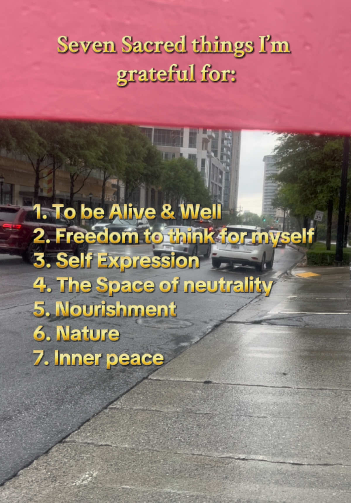 A post by @iamakia.a on TikTok caption: Seven Sacred Things. Gratitude has become my quiet prayer and loudest truth. These are my anchors today. #intentionallyliving #gratitude 