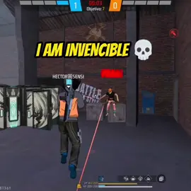 A post by @mrhectorff on TikTok caption: I AM INVENCIBLE 💀 #freefire #mrhectorff 