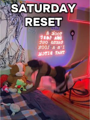 A post by @allicattt on TikTok caption: ITS SATURDAY RESET .. but make it alli core 😭😭😭 #saturdayreset #Vlog #tiktoklivegamingpartner 