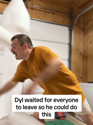 A post by @shelbanddyl on TikTok caption: His intrusive thoughts got the best of him 🤣 #shelbanddyl #birthday #party #intrusivethoughts #couples #relationships 