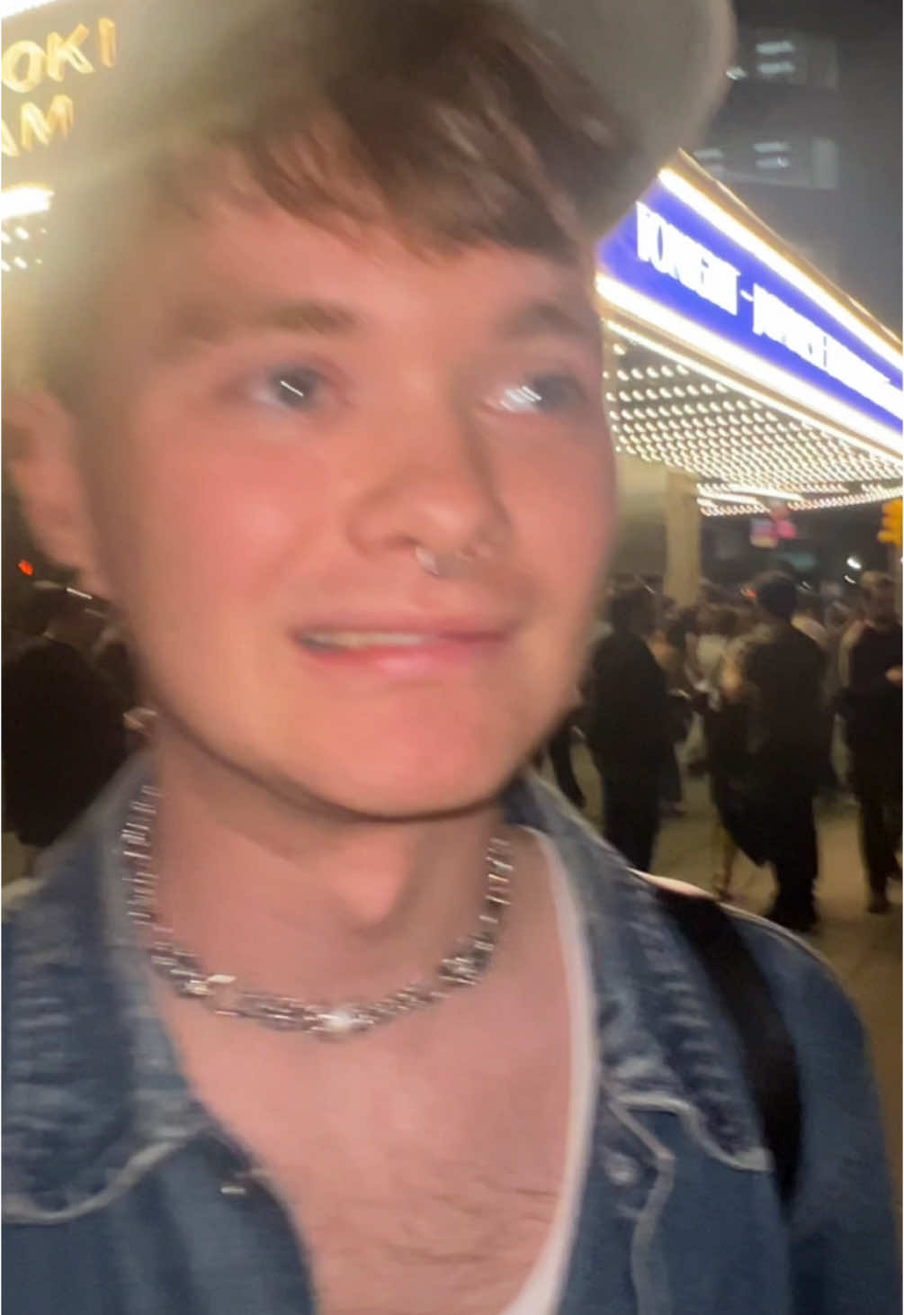 A post by @upuntil.dawn on TikTok caption: Michelle Zauner put a hit out on me I s2g @Japanese Breakfast #gay #concert #dragrace #yikes 